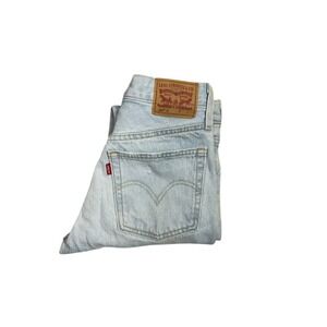 Levi Strauss Co 501 W26 Light Wash Distressed Denim Jeans Women